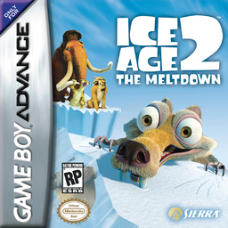 Ice Age 2 The Meltdown box art for GameBoy Advance